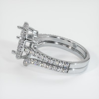 18K White Gold Pave Ring Setting Image