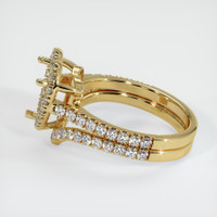 14K Yellow Gold Pave Ring Setting Image