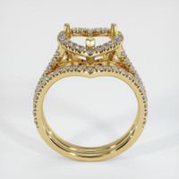 14K Yellow Gold Pave Ring Setting Image