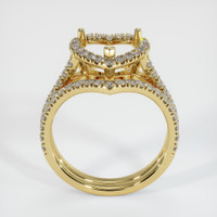 18K Yellow Gold Pave Ring Setting Image
