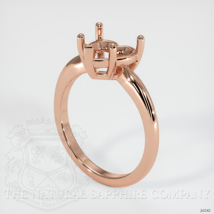 14K Rose Gold Solitaire Ring Setting