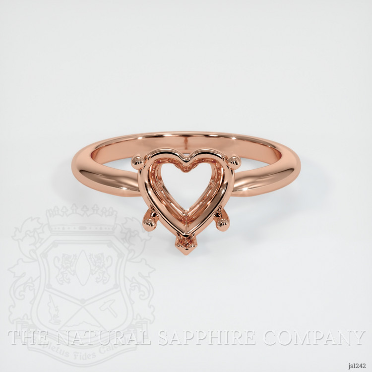 14K Rose Gold Solitaire Ring Setting