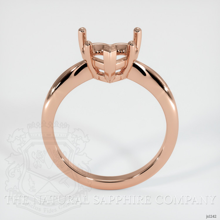 14K Rose Gold Solitaire Ring Setting