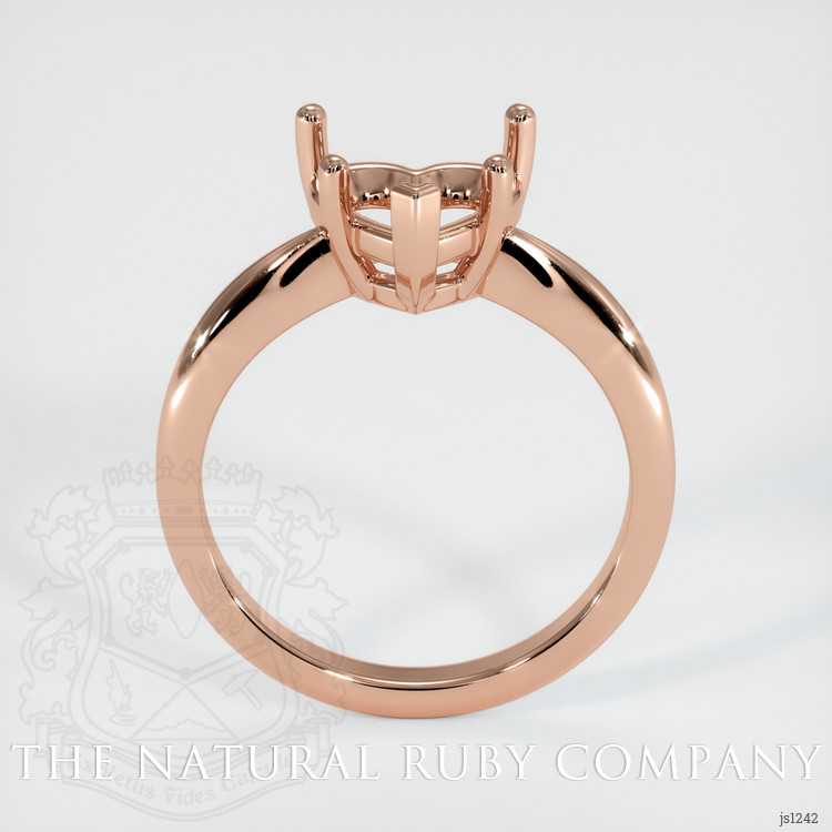 14K Rose Gold Solitaire Ring Setting