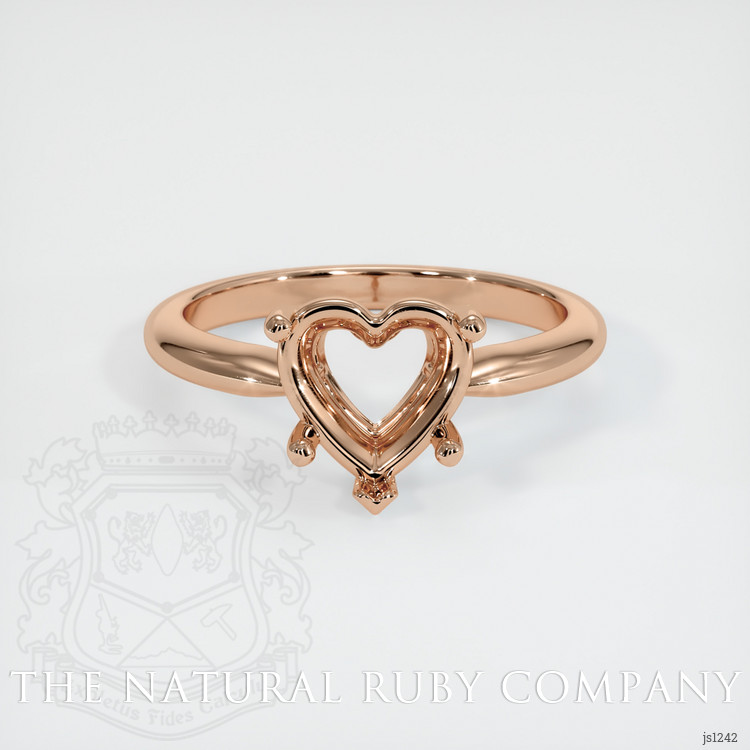 18K Rose Gold Solitaire Ring Setting