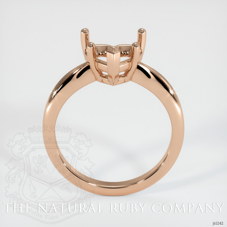 18K Rose Gold Solitaire Ring Setting