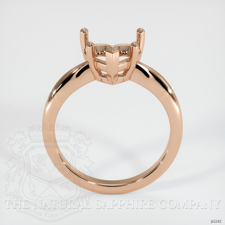 18K Rose Gold Solitaire Ring Setting