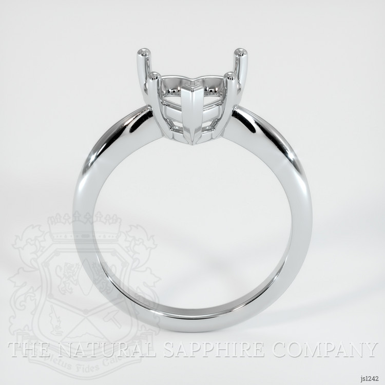 10K White Gold Solitaire Ring Setting