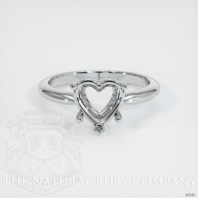 18K White Gold Solitaire Ring Setting