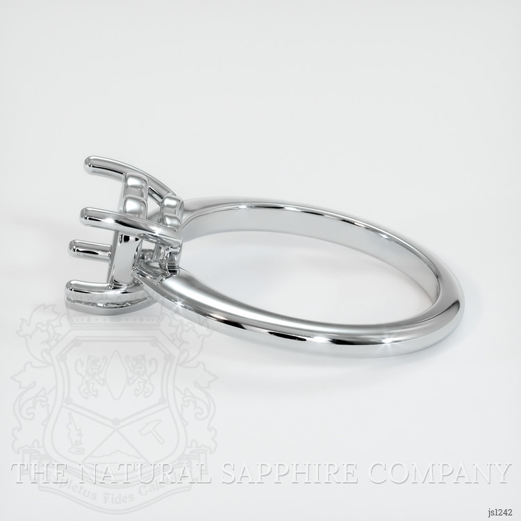 18K White Gold Solitaire Ring Setting