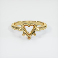 10K Yellow Gold Solitaire Ring Setting Image