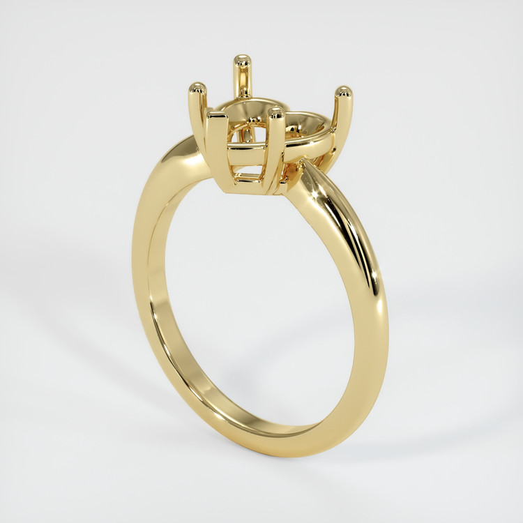 14K Yellow Gold Solitaire Ring Setting