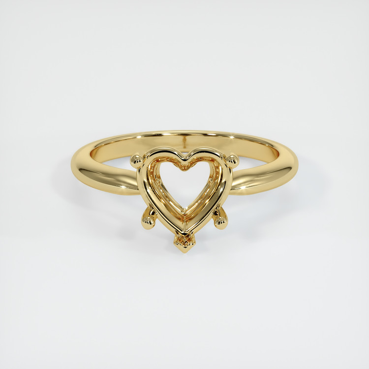 14K Yellow Gold Solitaire Ring Setting
