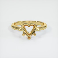 18K Yellow Gold Solitaire Ring Setting Image