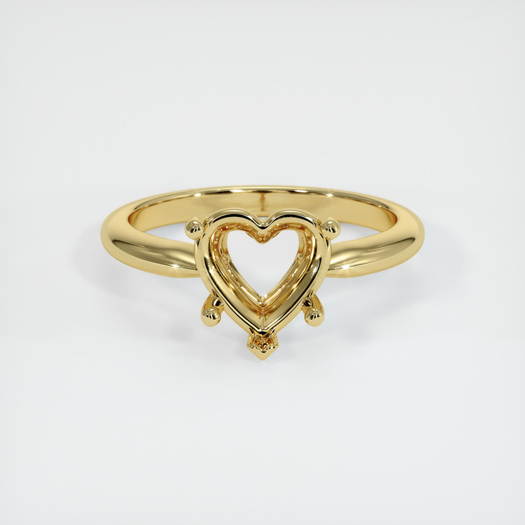 18K Yellow Gold Solitaire Ring Setting