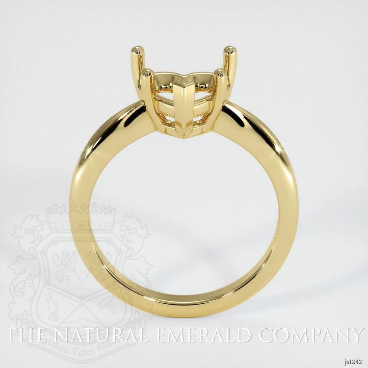 18K Yellow Gold Solitaire Ring Setting