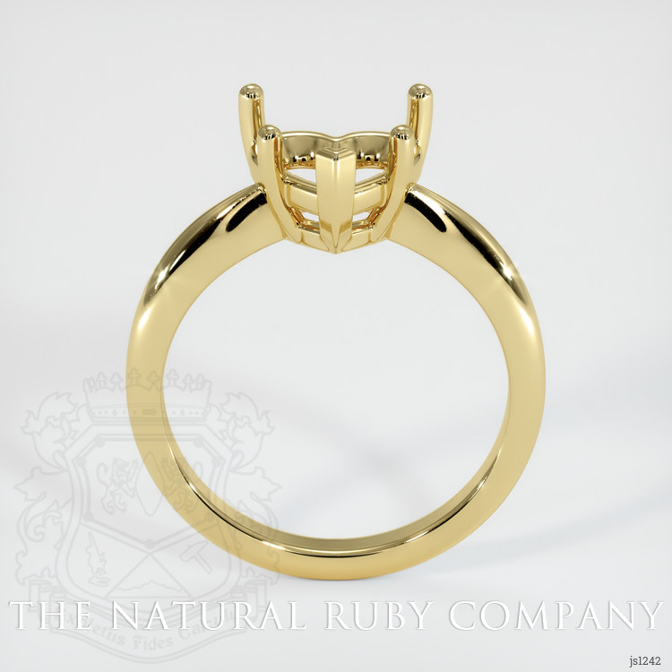 18K Yellow Gold Solitaire Ring Setting