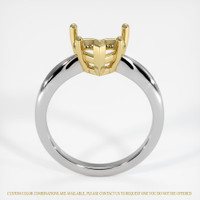 14K Yellow & White Solitaire Ring Setting Image