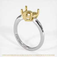 18K Yellow & White Solitaire Ring Setting Video