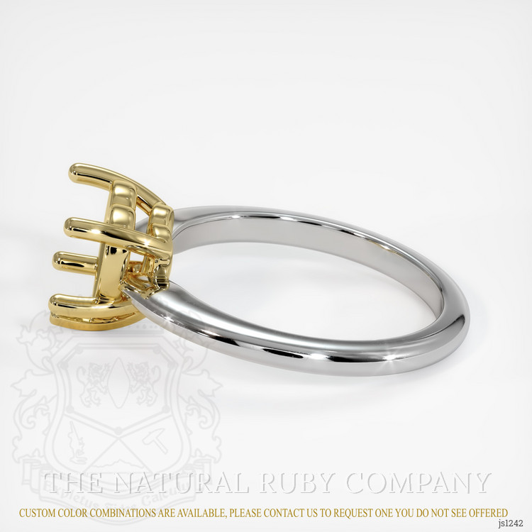 18K Yellow & White Solitaire Ring Setting