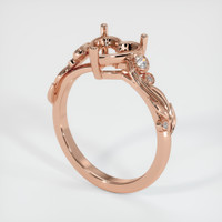 14K Rose Gold Accent Stones Ring Setting Video