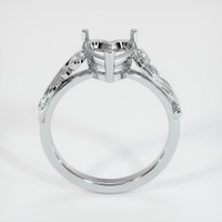 10K White Gold Accent Stones Ring Setting Image