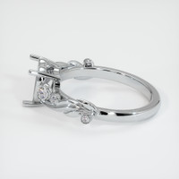 18K White Gold Accent Stones Ring Setting Image