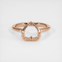 14K Rose Gold Vedic Ring Setting Image