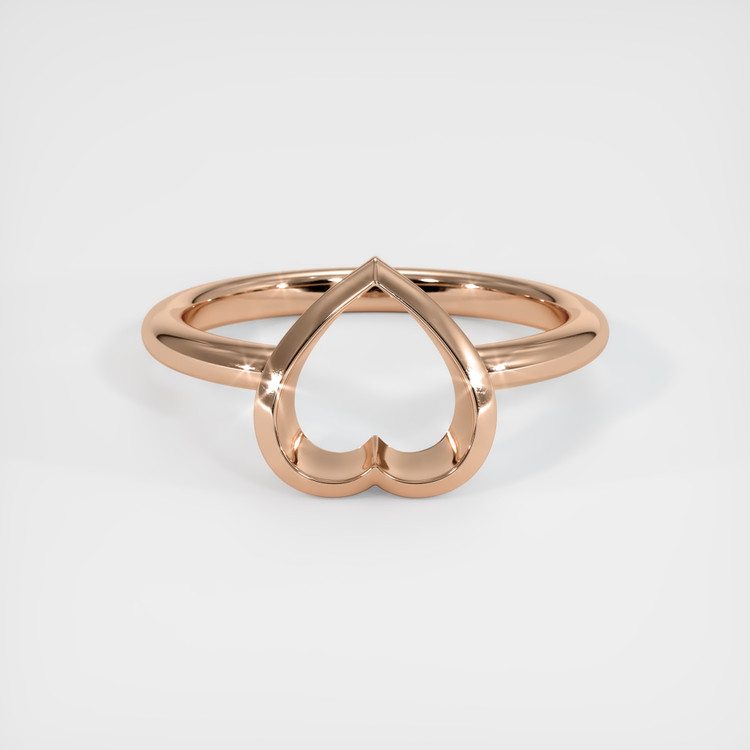 14K Rose Gold Vedic Ring Setting
