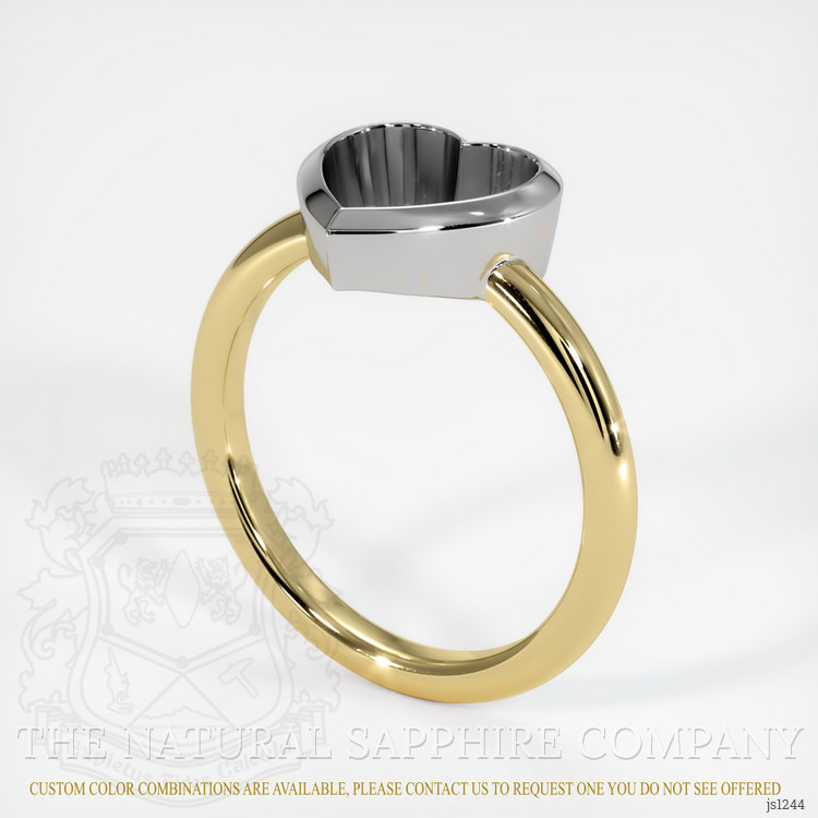 14K White & Yellow Vedic Ring Setting
