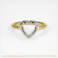 14K White & Yellow Vedic Ring Setting Image
