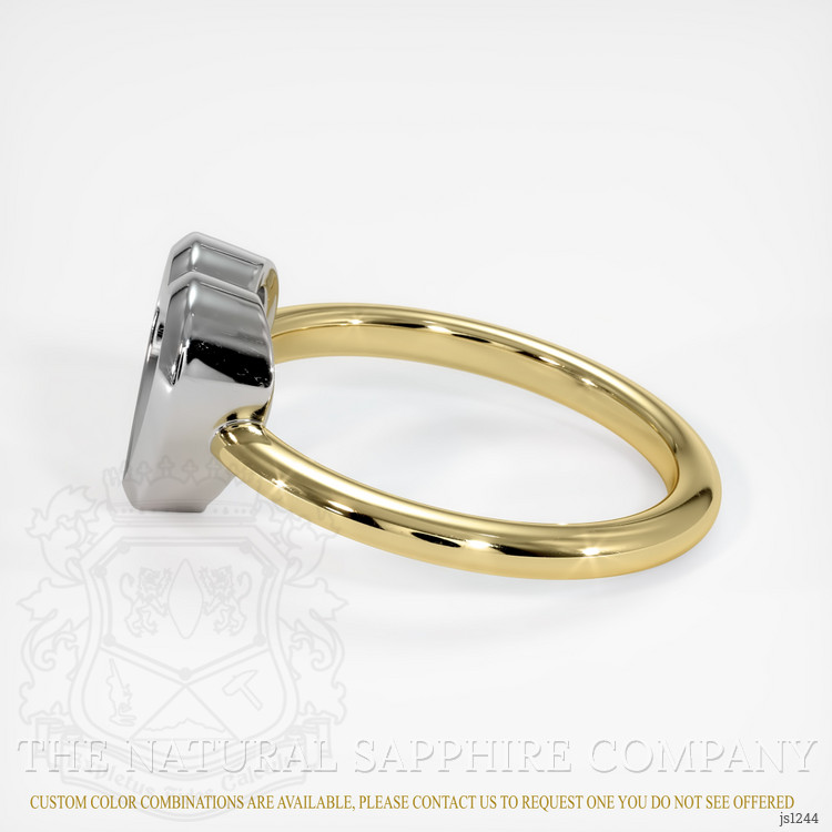 14K White & Yellow Vedic Ring Setting