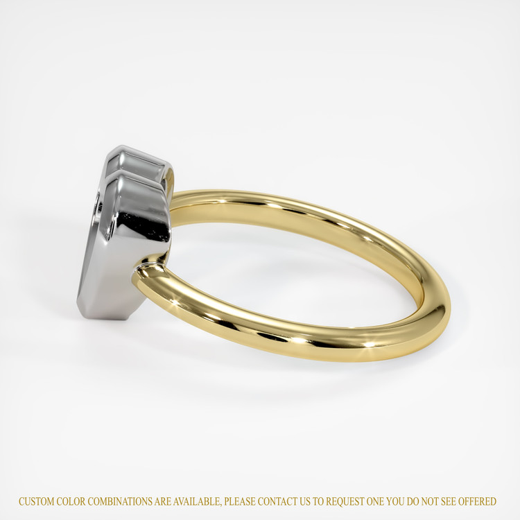 14K White & Yellow Vedic Ring Setting