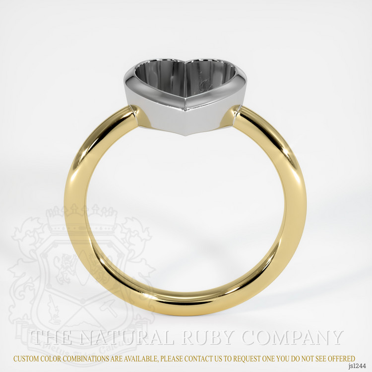14K White & Yellow Vedic Ring Setting