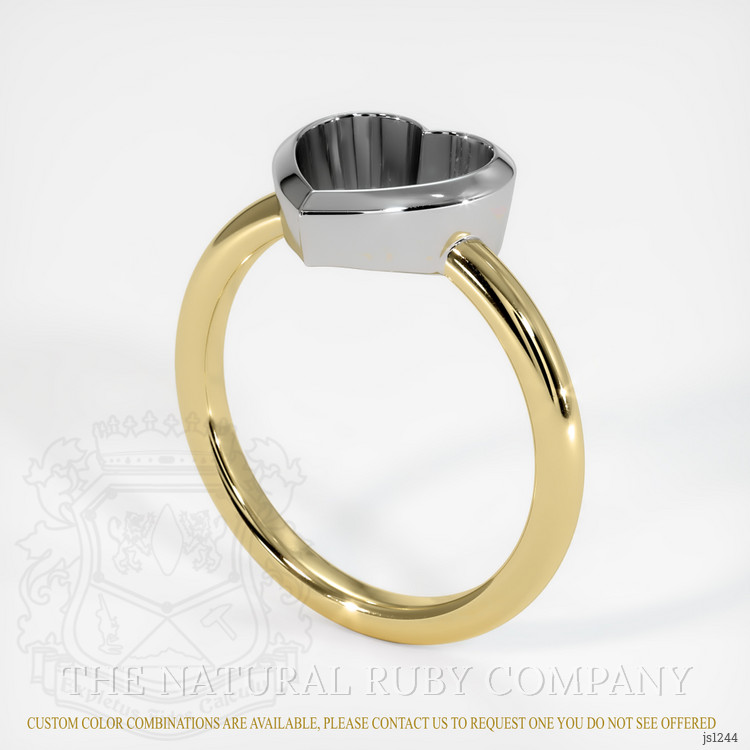 18K White & Yellow Vedic Ring Setting