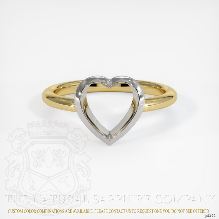 18K White & Yellow Vedic Ring Setting