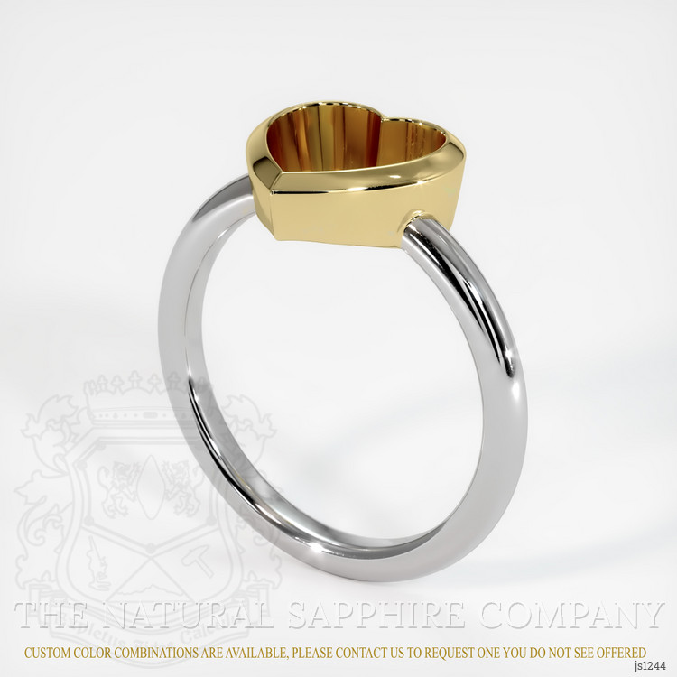 14K Yellow & White Vedic Ring Setting