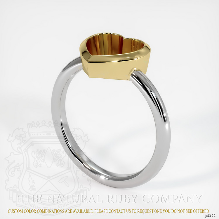 14K Yellow & White Vedic Ring Setting