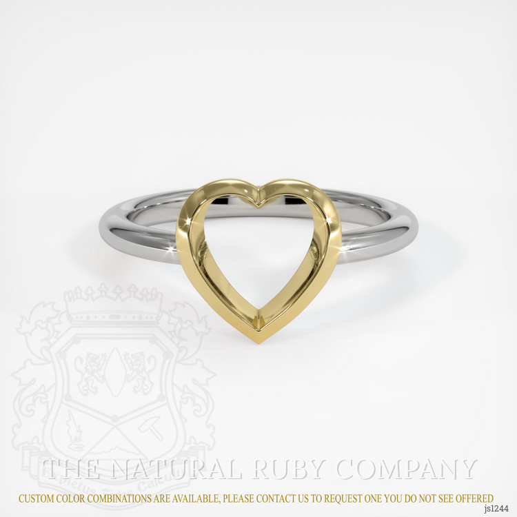14K Yellow & White Vedic Ring Setting