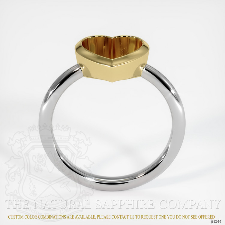 14K Yellow & White Vedic Ring Setting