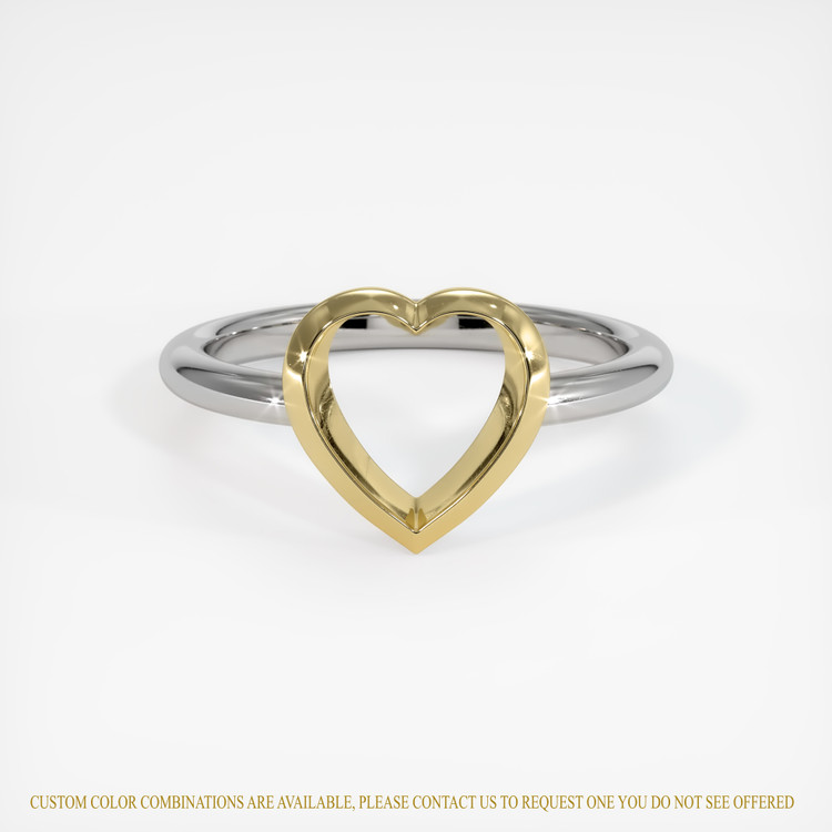 18K Yellow & White Vedic Ring Setting