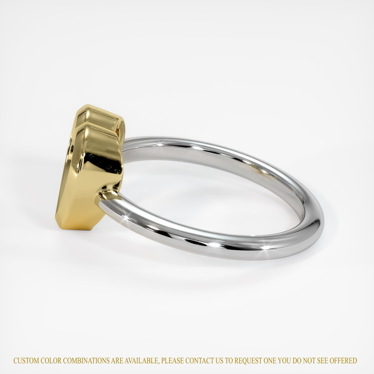 18K Yellow & White Vedic Ring Setting