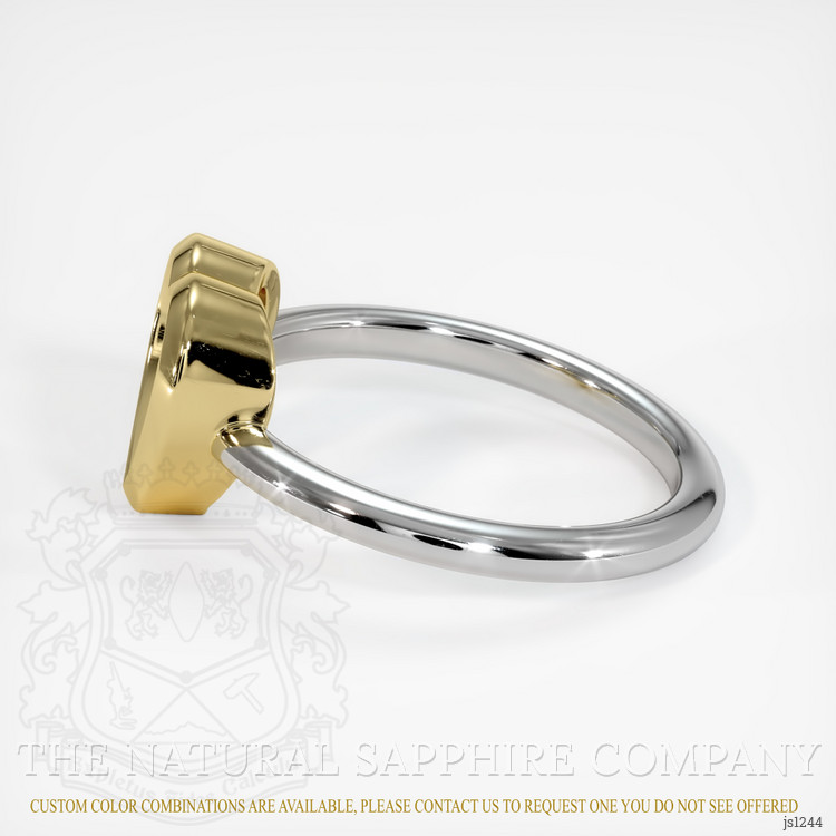 18K Yellow & White Vedic Ring Setting