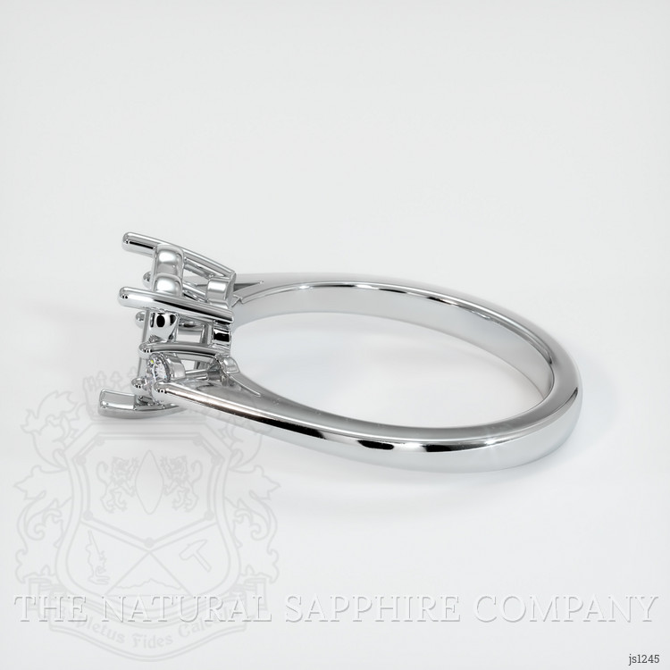 Platinum 950 Three Stone Ring Setting