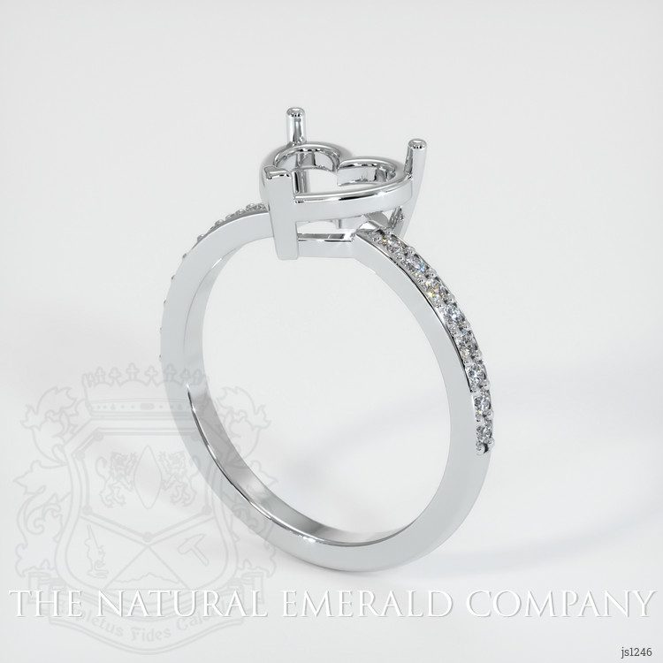 Platinum 950 Pave Ring Setting