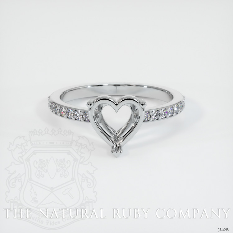 Platinum 950 Pave Ring Setting