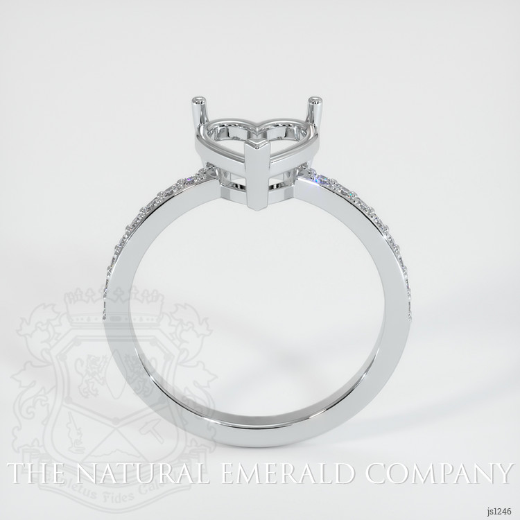 Platinum 950 Pave Ring Setting