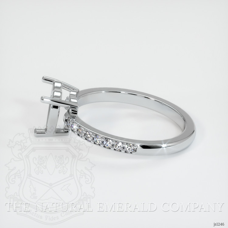 Silver Pave Ring Setting