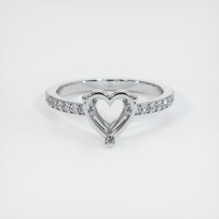 10K White Gold Pave Ring Setting Image