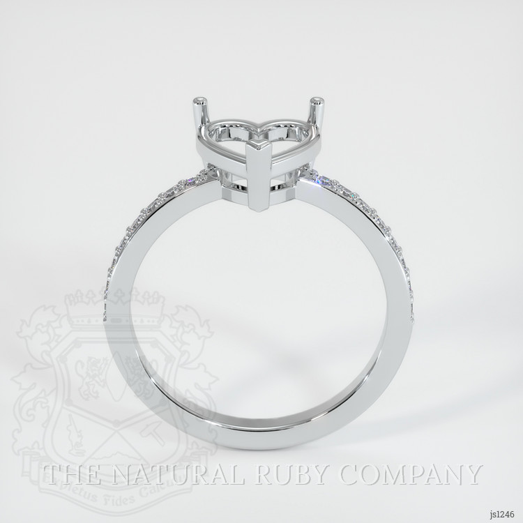 10K White Gold Pave Ring Setting